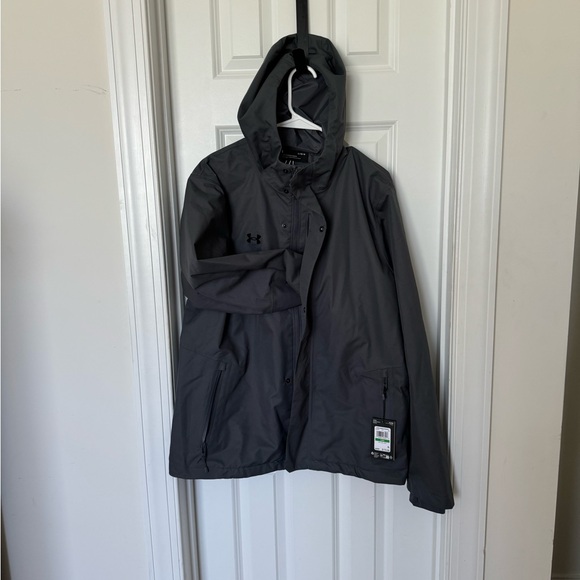 Men's UA Stormproof Lined Rain Jacket Large - Picture 2 of 4